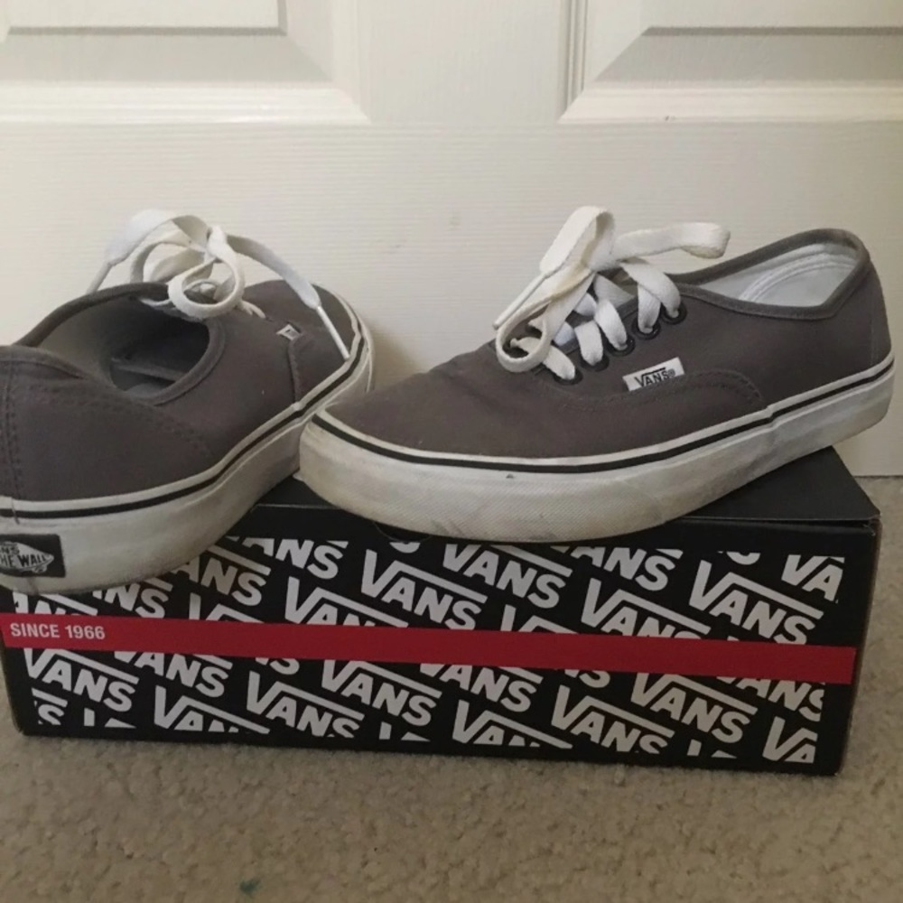 Vans unisex gray vans